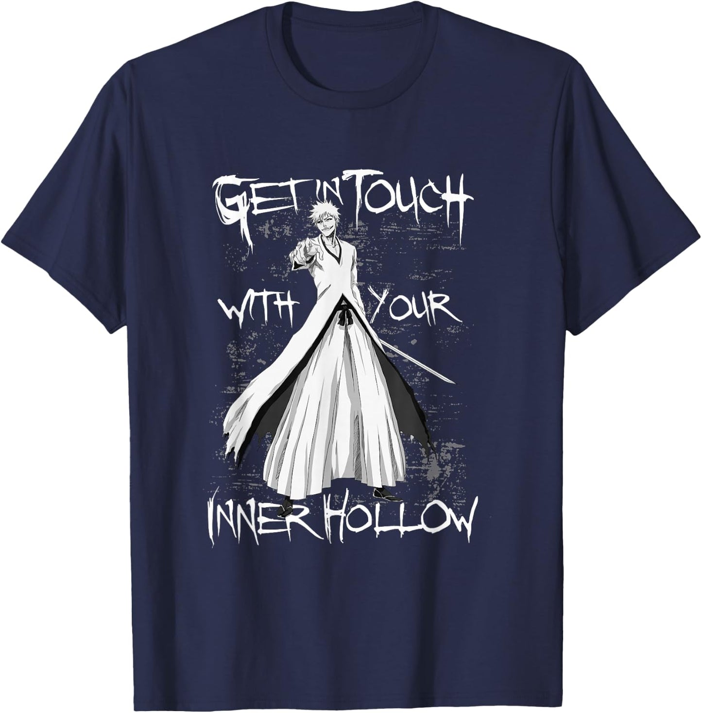 Bleach Get in Touch with Your Inner Hollow Anime T-Shirt - T-Shirt | Navy