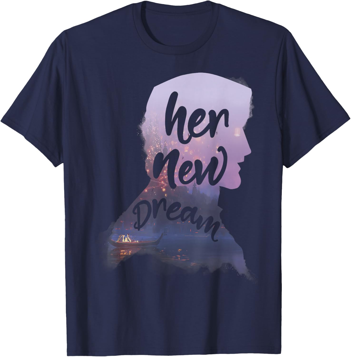 Disney Tangled Flynn Rider Her New Dream Graphic T-Shirt - T-Shirt | Navy