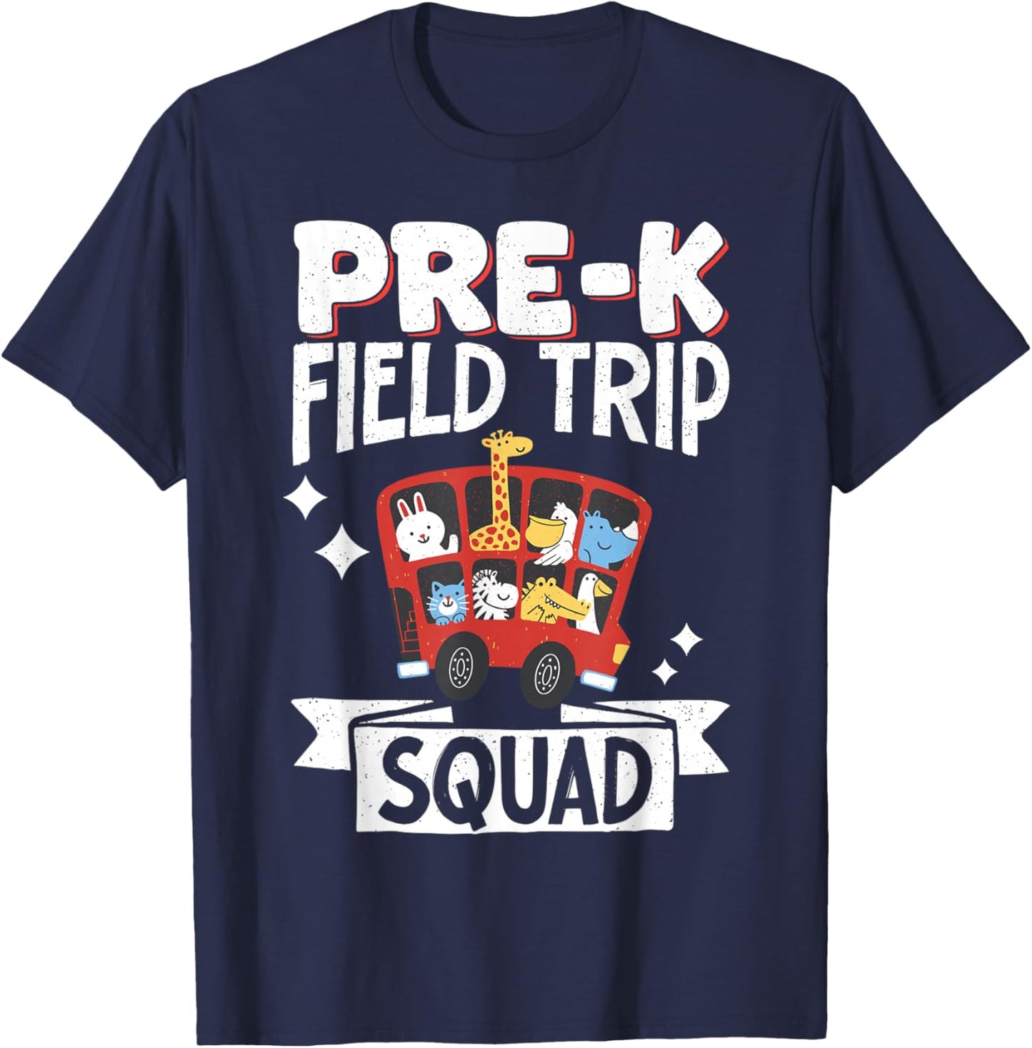 Pre-K Field Trip Squad T-Shirt - T-Shirt | Navy