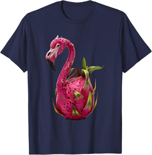 Flamingo Dragon Fruit T-Shirt - T-Shirt | Navy