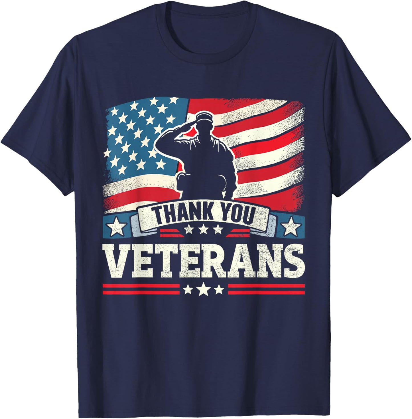 Thank you veterans day proud soldier for patriotic american T-Shirt - T-Shirt | Navy