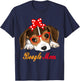 Dog Lover Gifts Bow Tie Glasses Funny Cute Beagle Mom T-Shirt - T-Shirt | Navy