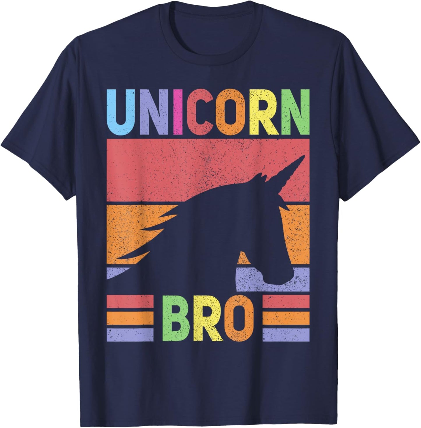 Unicorn Birthday Outfit Brother Unicorn Costume Bro Unicorn T-Shirt - T-Shirt | Navy