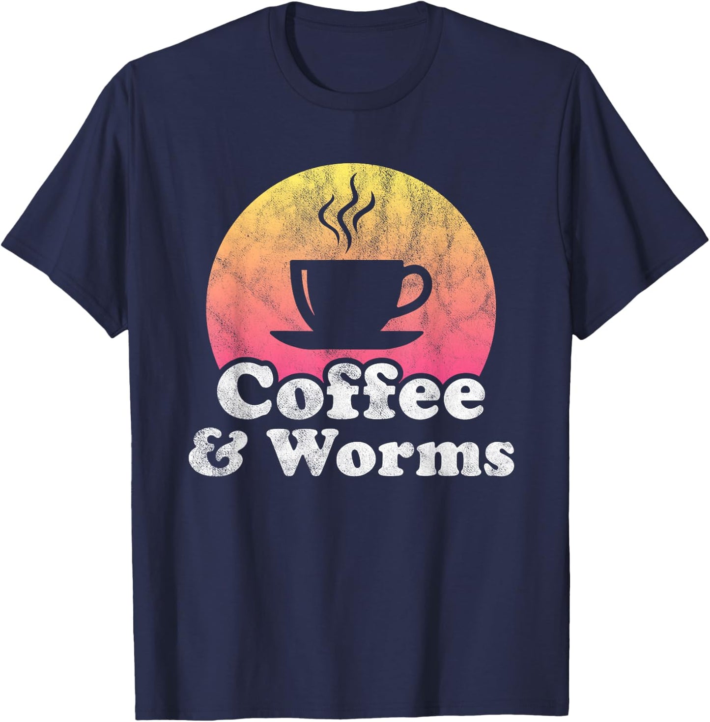 Coffee and Worms Worm T-Shirt - T-Shirt | Navy