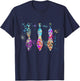 Dulcimer Instrument Silhouette Dulcimers T-Shirt - T-Shirt | Navy