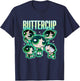 The Powerpuff Girls Buttercup Chrome Multi Pose T-Shirt - T-Shirt | Navy