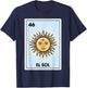 El Sol Mexican Sun Latina Chicana Chibi Bingo Card T-Shirt - T-Shirt | Navy