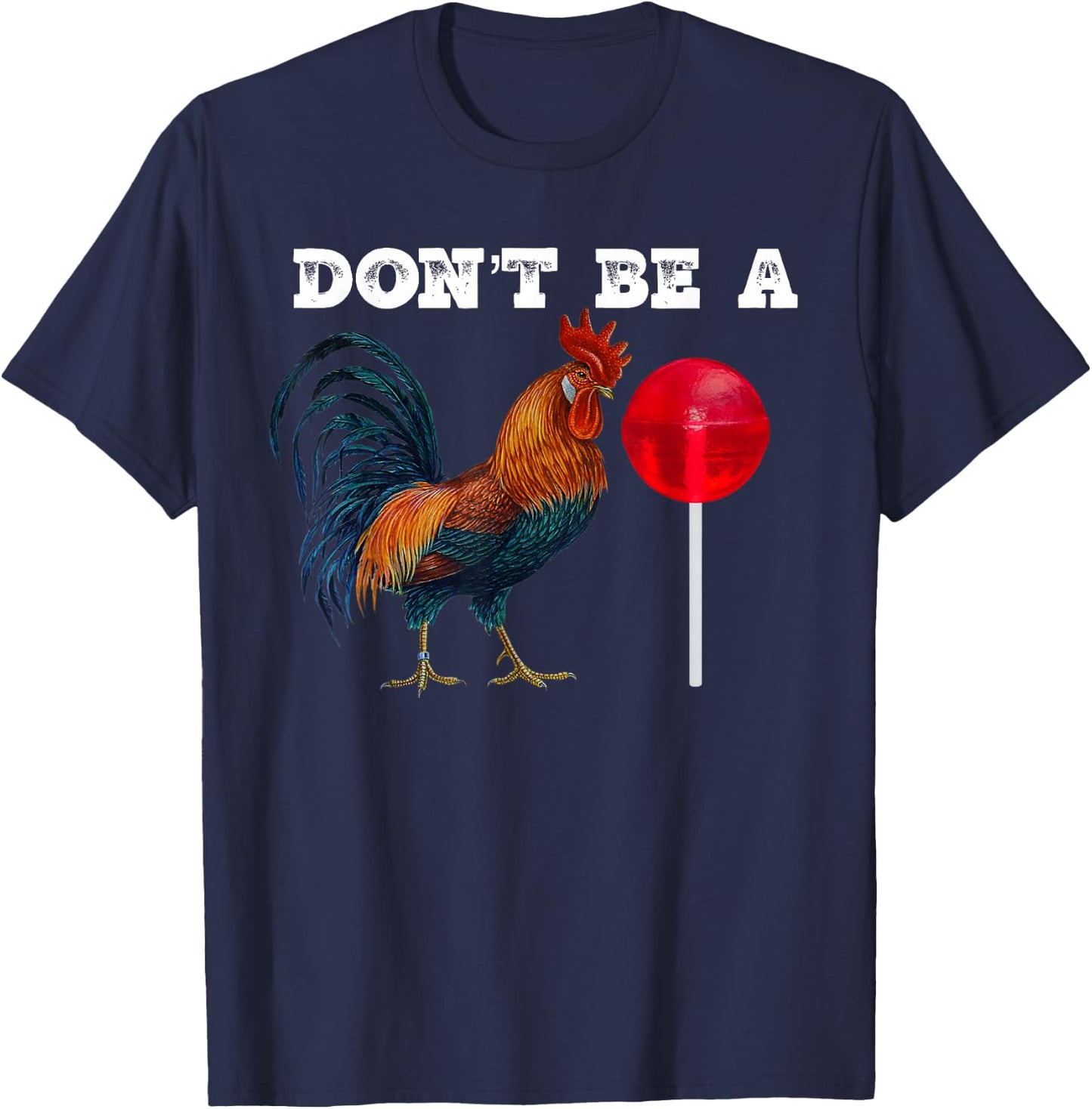 #Premium Rooster lollipop T-Shirt - T-Shirt | Navy
