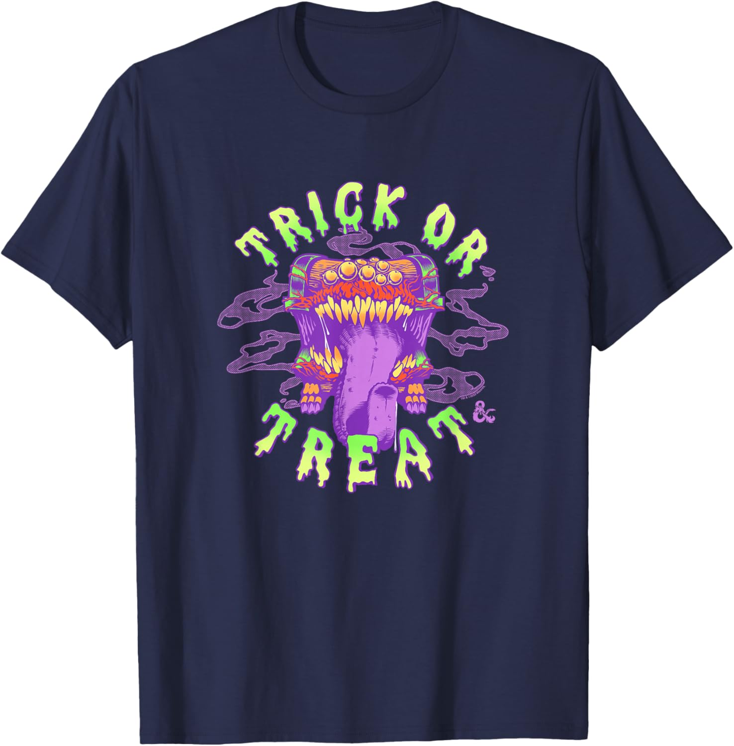 Dungeons & Dragons Halloween Trick Or Treat Mimic Costume T-Shirt - T-Shirt | Navy