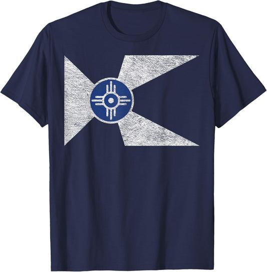 Wichita State of Kansas SedGWICK County Flag T-Shirt - T-Shirt | Navy