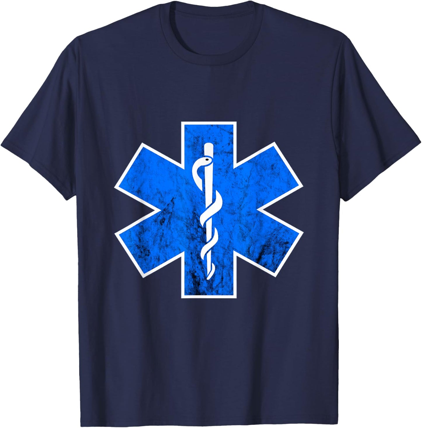 EMT Paramedic Star Of Life Emergency Medical Technician EMS T-Shirt - T-Shirt | Navy
