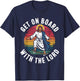 Get On Board With The Lord Christ Skateboarding Jesus Skate T-Shirt - T-Shirt | Navy