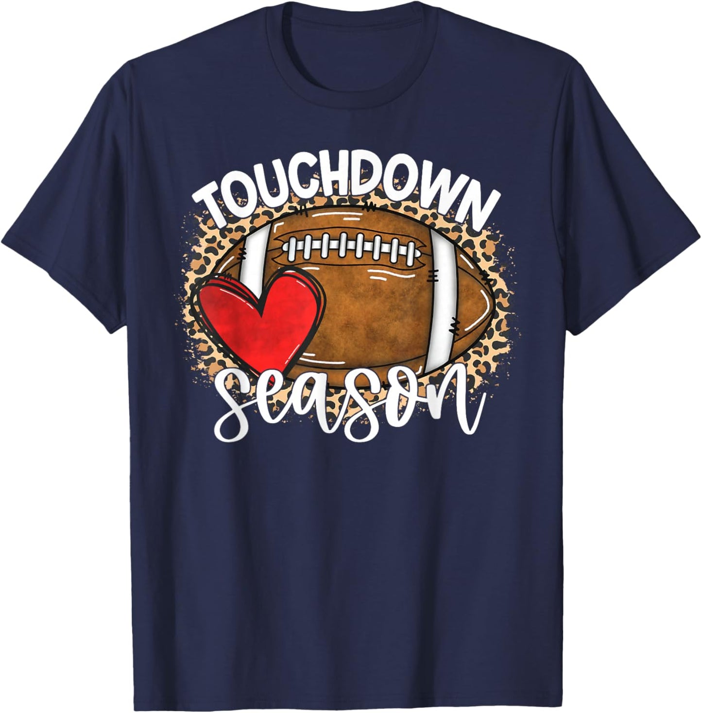 Touchdown Season American Football Game Day Thanksgiving T-Shirt - T-Shirt | Navy