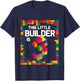 3 Year Old Building Blocks Birthday T Shirt Brick 3rd Gift T-Shirt - T-Shirt | Navy