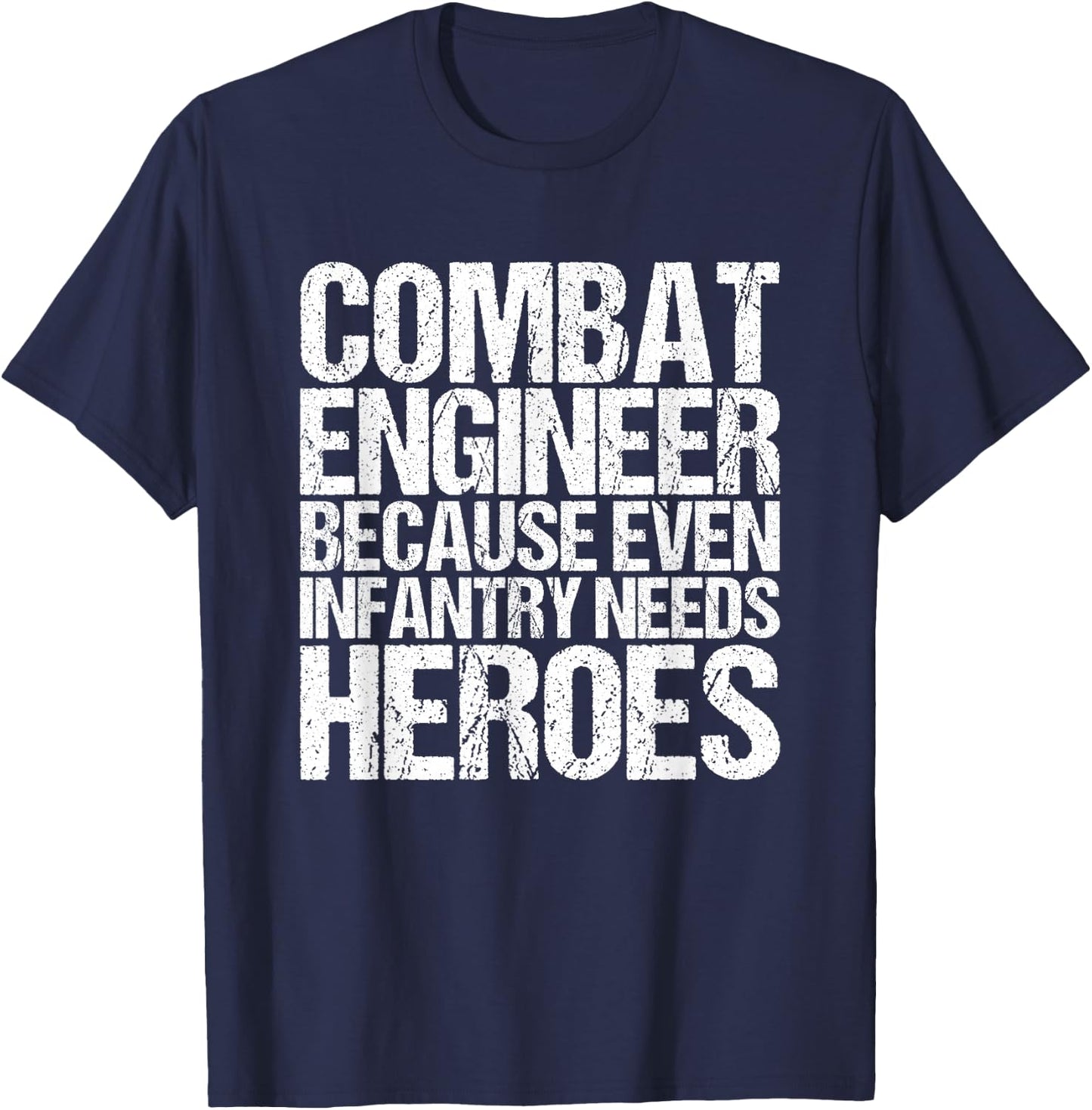 Combat Engineer Gifts Army Engineering T-Shirt - T-Shirt | Navy