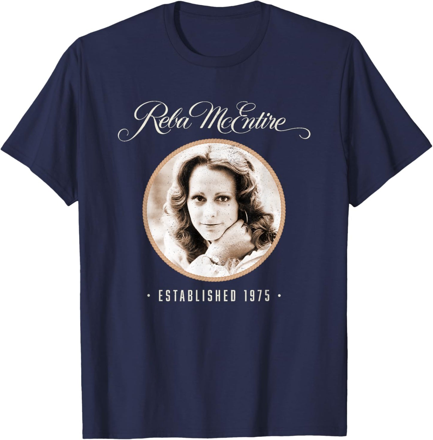 Reba: Established 1975 T-Shirt - T-Shirt | Navy