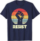Resist Shirt. Retro, Feminist T Shirt, 70's Vintage T-Shirt - T-Shirt | Navy