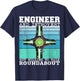 Engineer and Introvert but willing to talk Funny Roundabout T-Shirt - T-Shirt | Navy