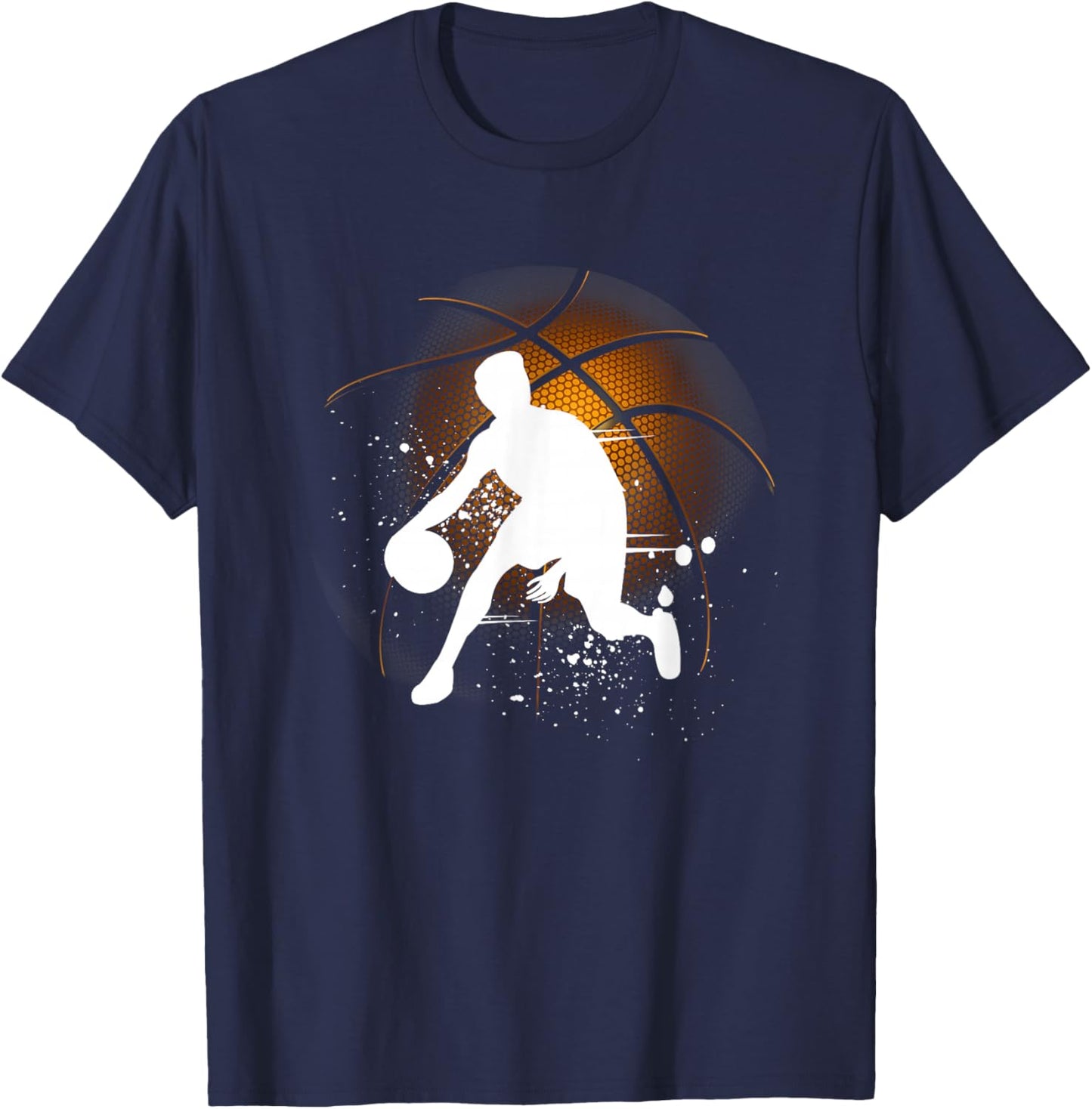 Basketball Player Basketball Kids Streetball T-Shirt - T-Shirt | Navy