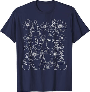 Birth Ball Birth Worker Birthing Positions Nurse Midwife T-Shirt - T-Shirt | Navy