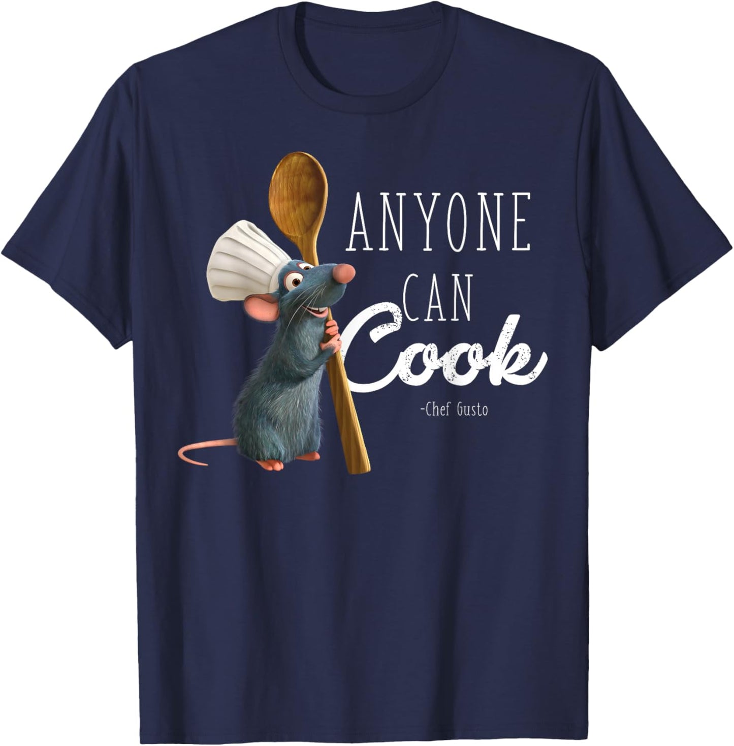 Disney Pixar Ratatouille Remy Jeder kann kochen T-Shirt - T-Shirt | Navy