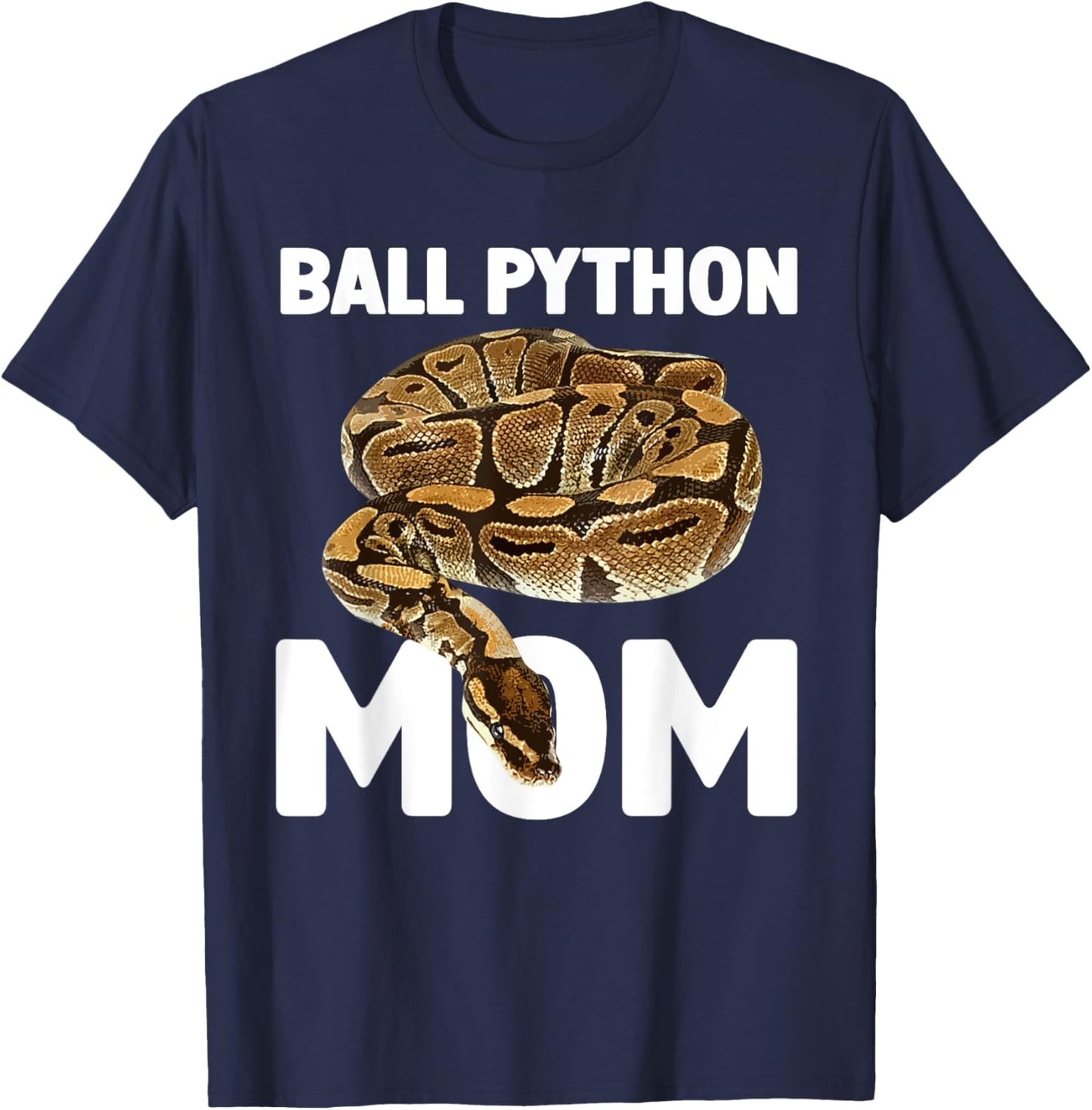 Cool Ball Python Mom Art Girls Snake Ball Python T-Shirt - T-Shirt | Navy