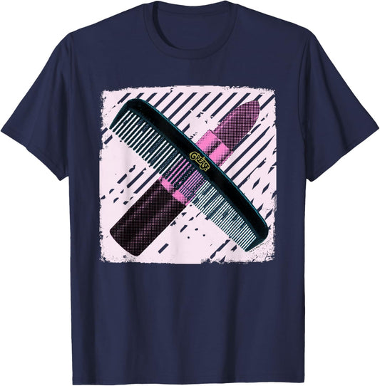 Grease T Birds & Pink Ladies Comb & Lipstick T-Shirt - T-Shirt | Navy