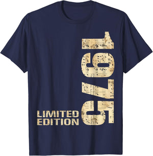 50th Birthday 1975 Limited Edition 50 Man Woman T-Shirt - T-Shirt | Navy