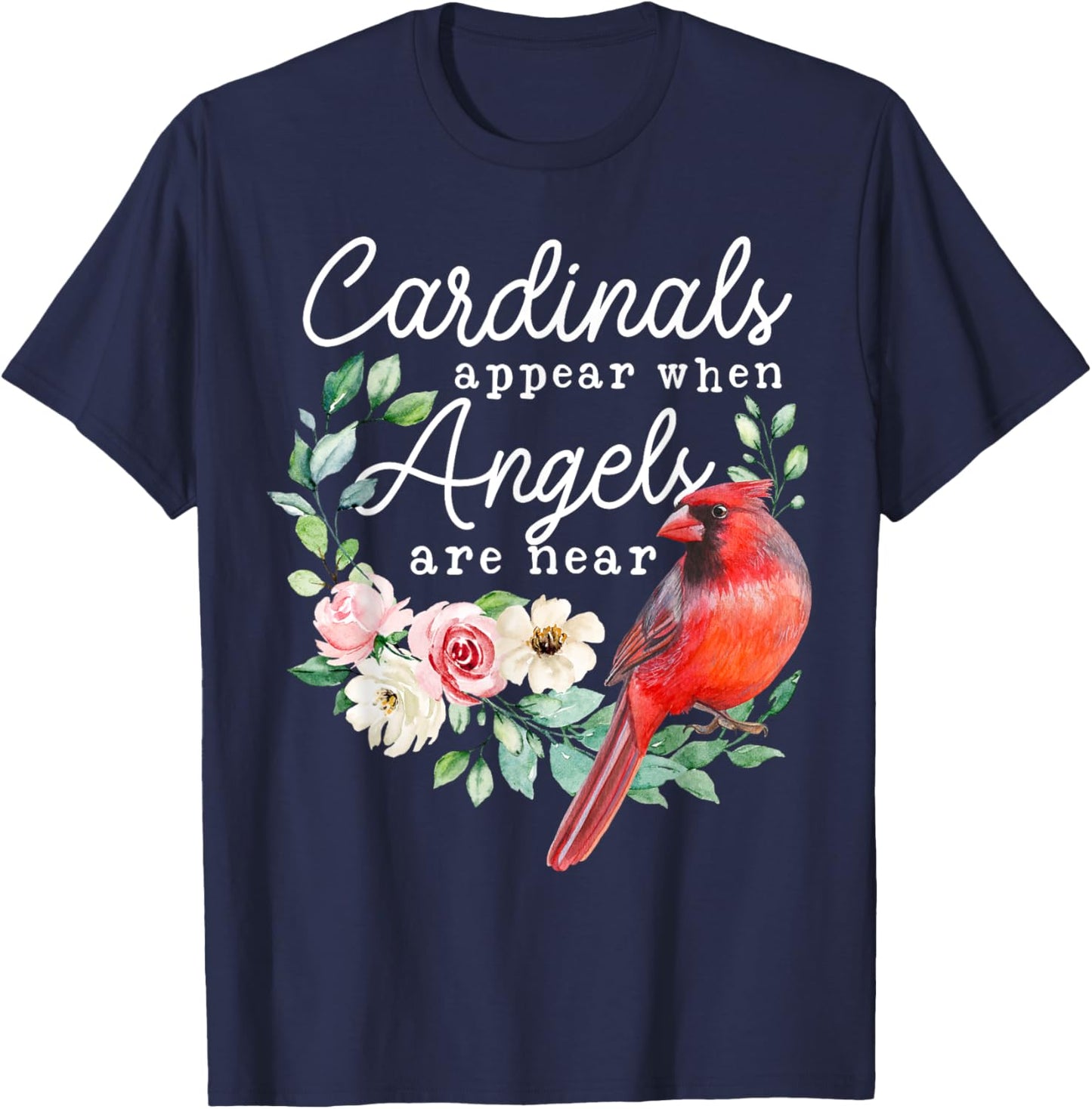 Cardinal Bird Lover, Bird Watcher, Cardinal Lover T-Shirt - T-Shirt | Navy