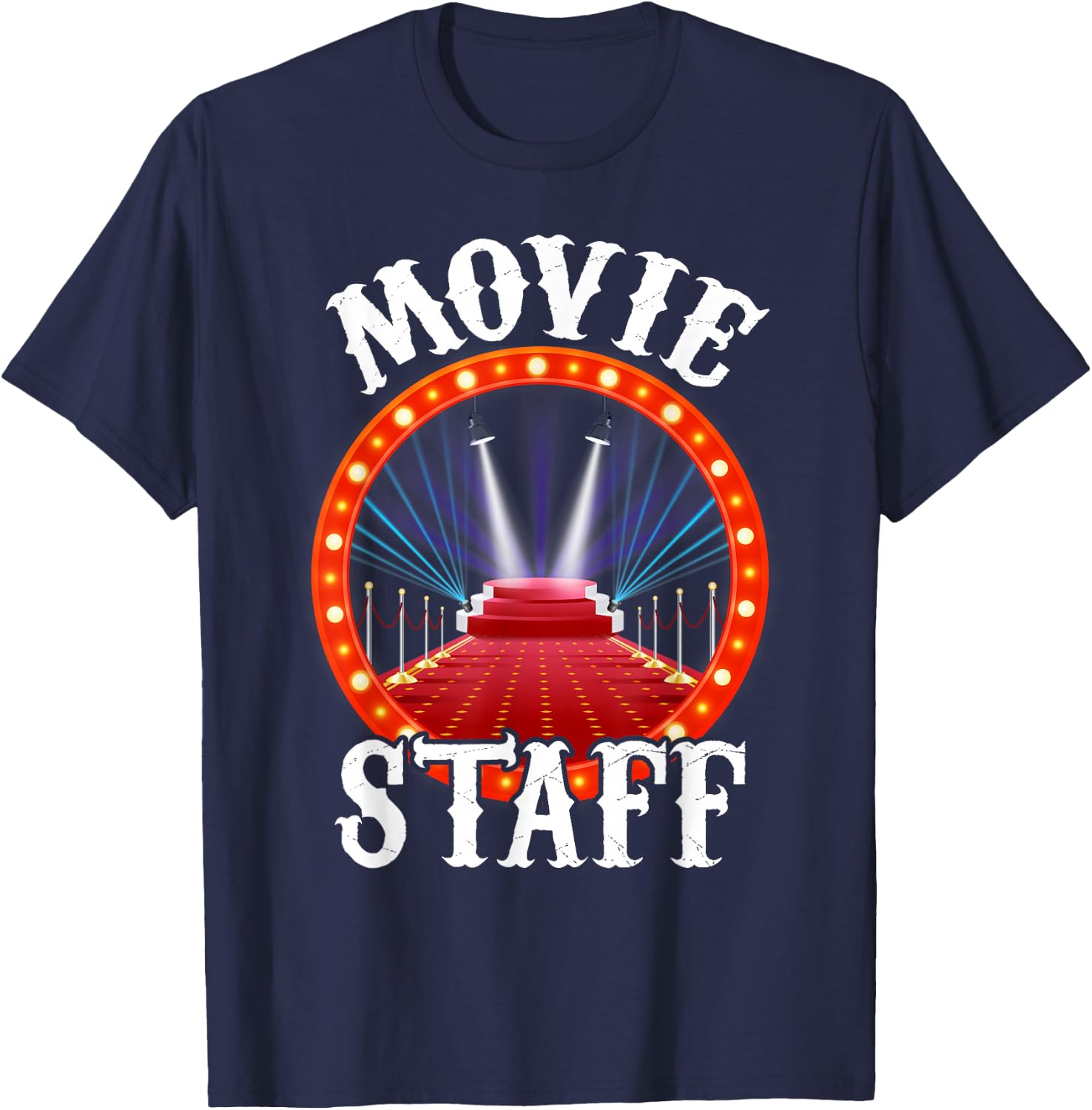 Movie Party Shirt - Movie Night Shirt - Movie Birthday T-Shirt - T-Shirt | Navy
