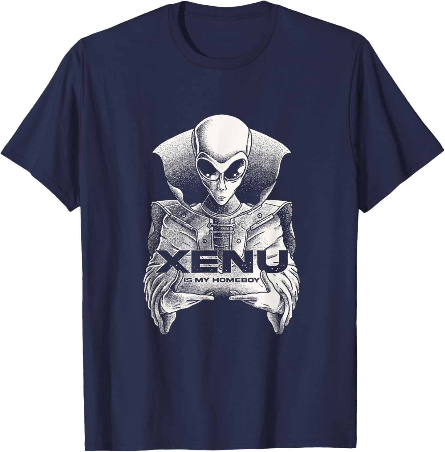 Funny Scientology Xenu Is My Homeboy Alien Scientologists T-Shirt - T-Shirt | Navy