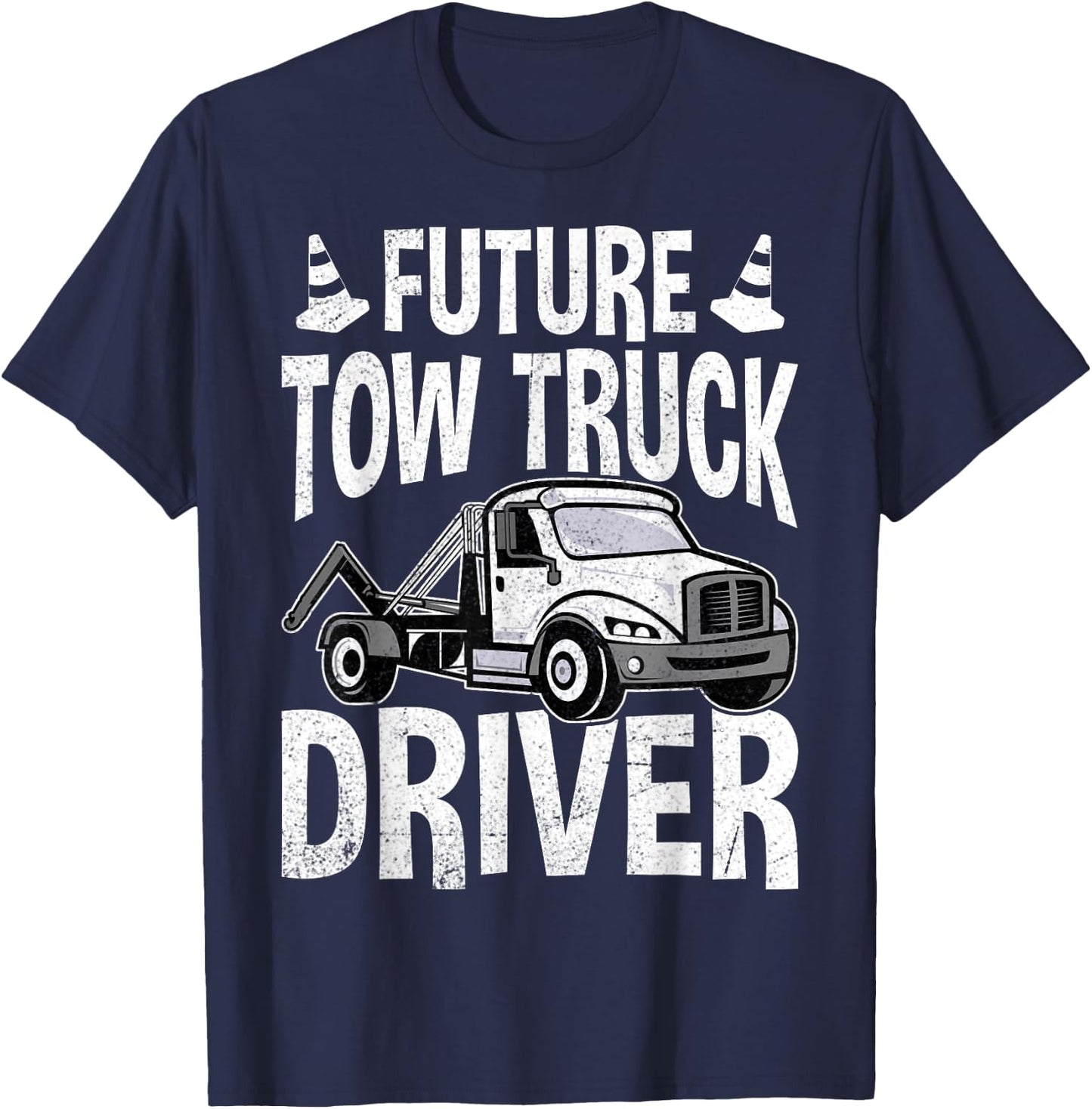 Tow Truck Driving Student - Future Tow Truck Driver Gifts T-Shirt - T-Shirt | Navy