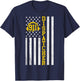 911 Dispatcher Operator - USA Flag Police Emergency Call T-Shirt - T-Shirt | Navy