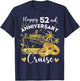 Happy 52nd Anniversary Cruise Wedding Cruise Vacation T-Shirt - T-Shirt | Navy