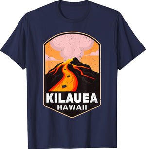 Kilauea Hawaii Volcanoes National Park Volcano Women T-Shirt - T-Shirt | Navy