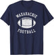 Waxahachie Football Distressed Vintage 80's Throwback T-Shirt - T-Shirt | Navy