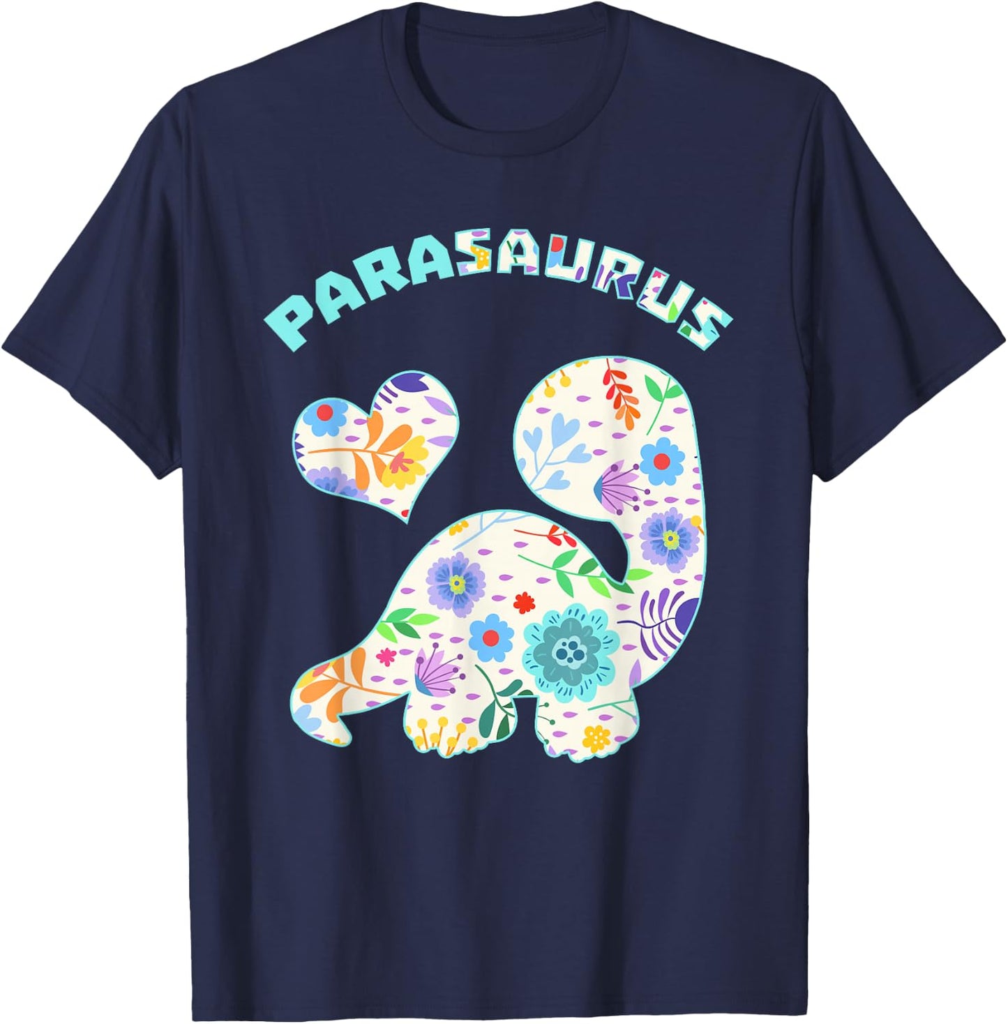 Parasaurus Paraprofessional Paraeducator Dinosaur Lover Small T-Shirt - T-Shirt | Navy