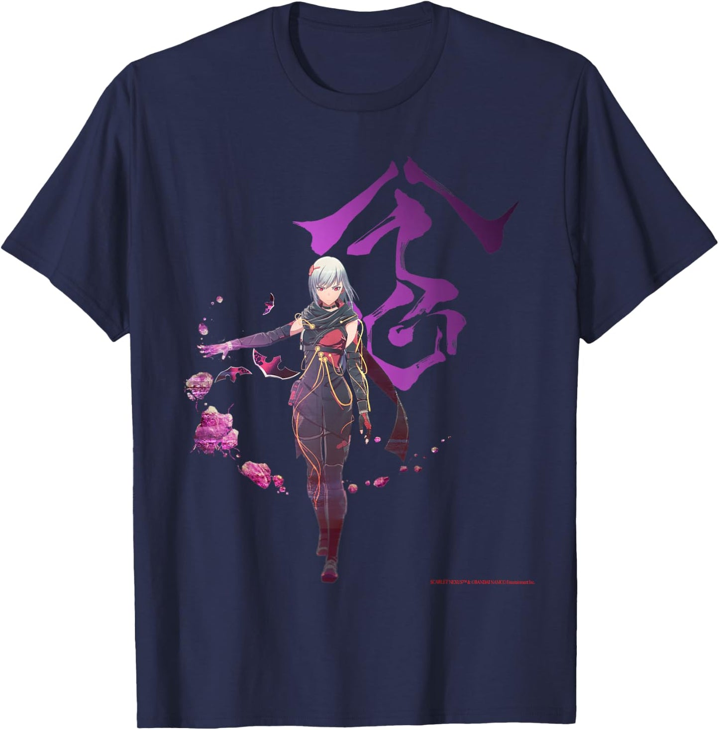 Scarlet Nexus Kasane Randall T-Shirt - T-Shirt | Navy