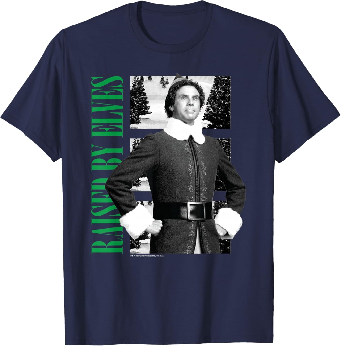 Elf - Raised By Elves T-Shirt - T-Shirt | Navy