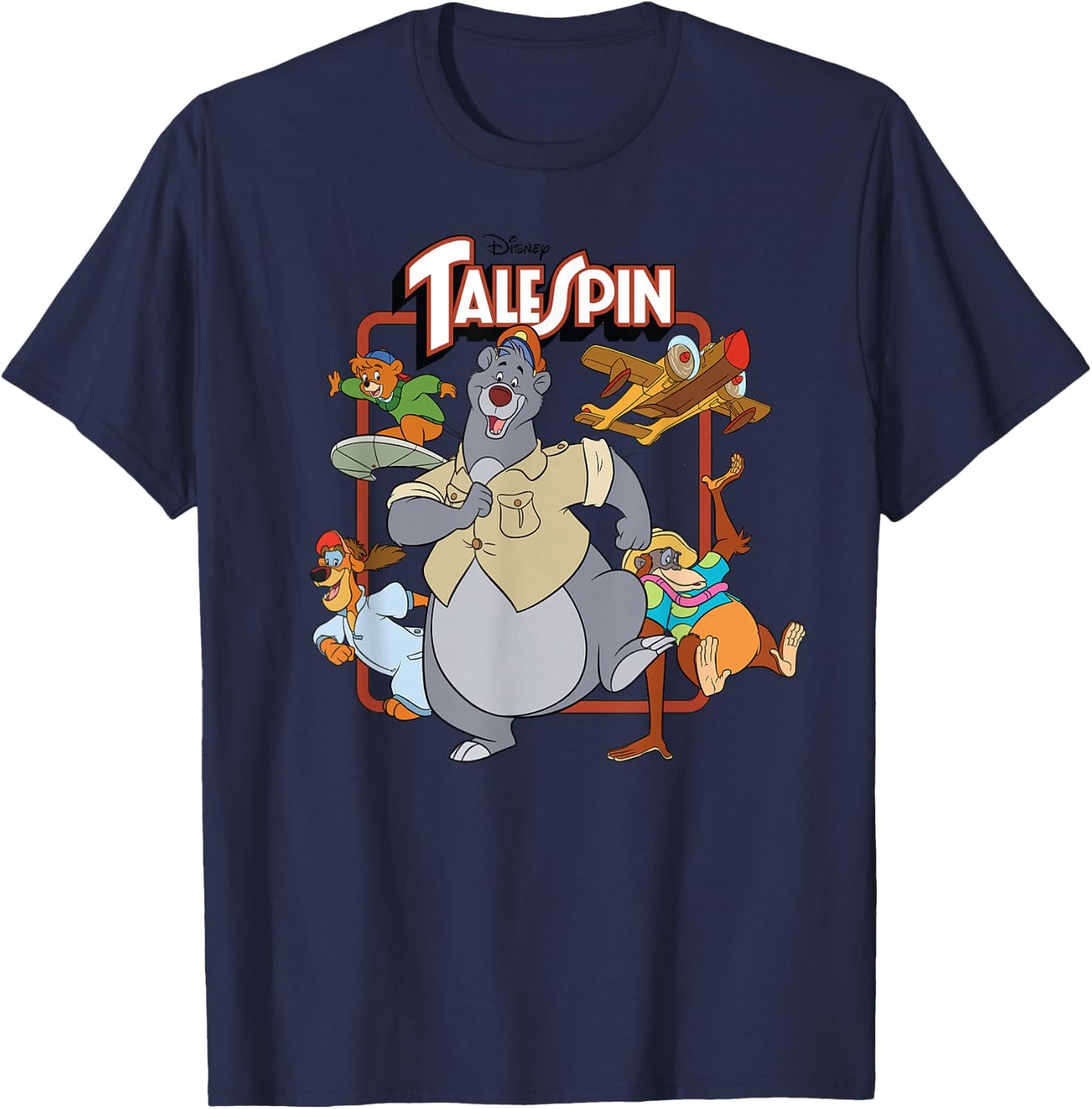 Disney Tale Spin Group T-Shirt - T-Shirt | Navy