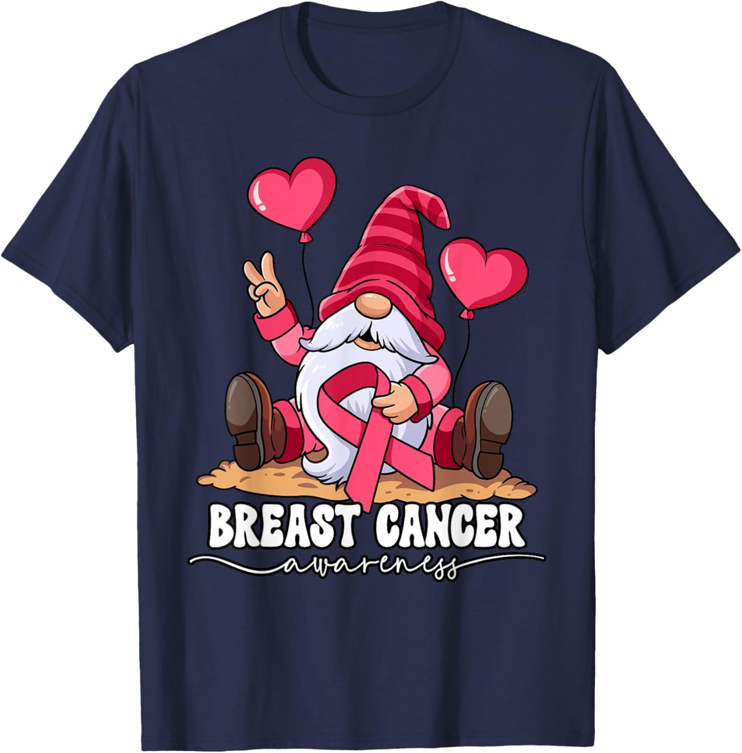 Breast Cancer Awareness T-Shirt - T-Shirt | Navy