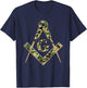 Mason Square Compass Camouflage Masonic T-Shirt - T-Shirt | Navy