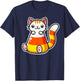 Candy Corn Cat Halloween Squish Kitty Kitten Women Kids T-Shirt - T-Shirt | Navy