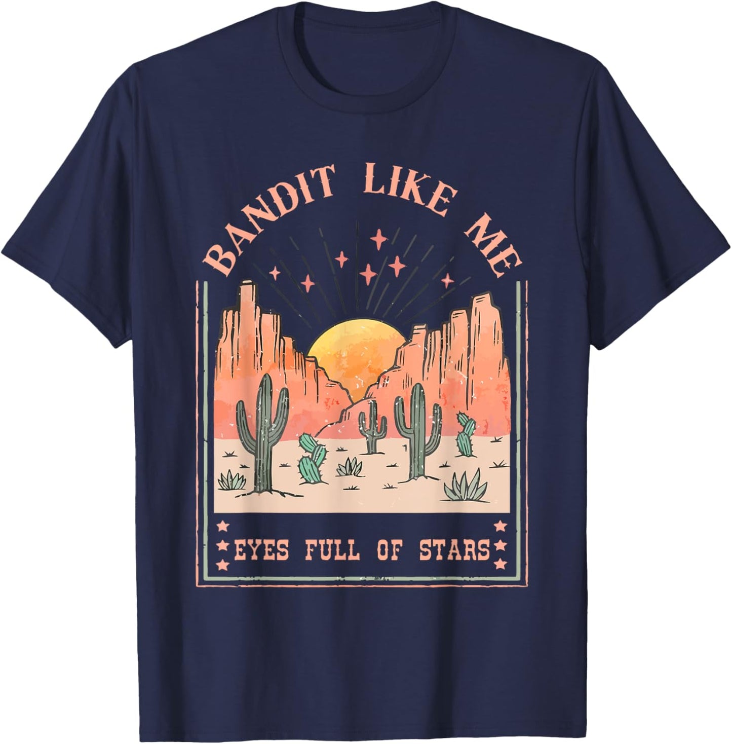 Bandit Like Me Eyes Full Of Stars T-Shirt - T-Shirt | Navy