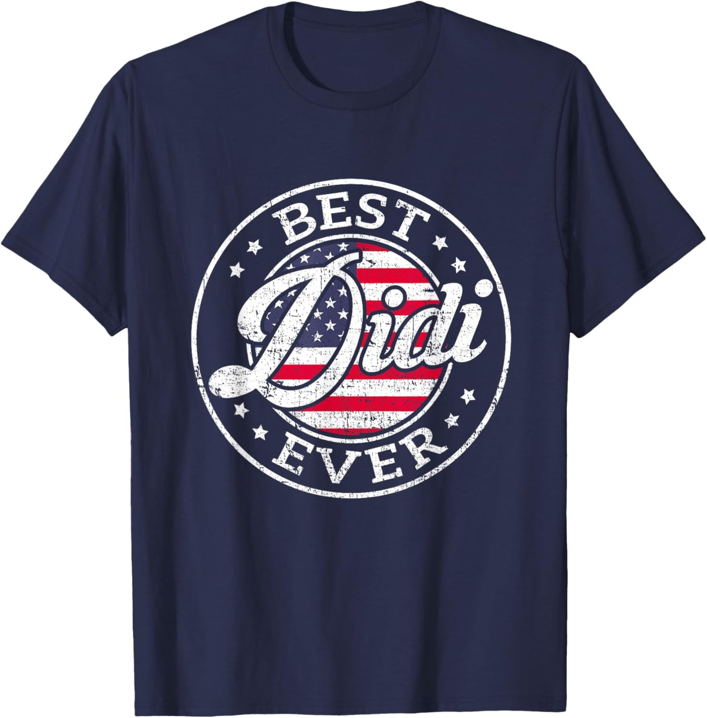 Best Didi Ever USA Flag Mothers Day Family T-Shirt - T-Shirt | Navy
