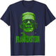 Universal Monsters Frankenstein Dark Portrait T-Shirt - T-Shirt | Navy