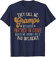 They Call Me Gramps Funny Father's Day Gramps T-Shirt - T-Shirt | Navy