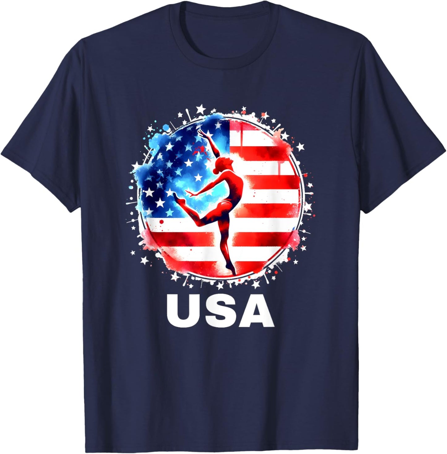 Gymnastics United States Team Apparel American Gymnastics T-Shirt - T-Shirt | Navy