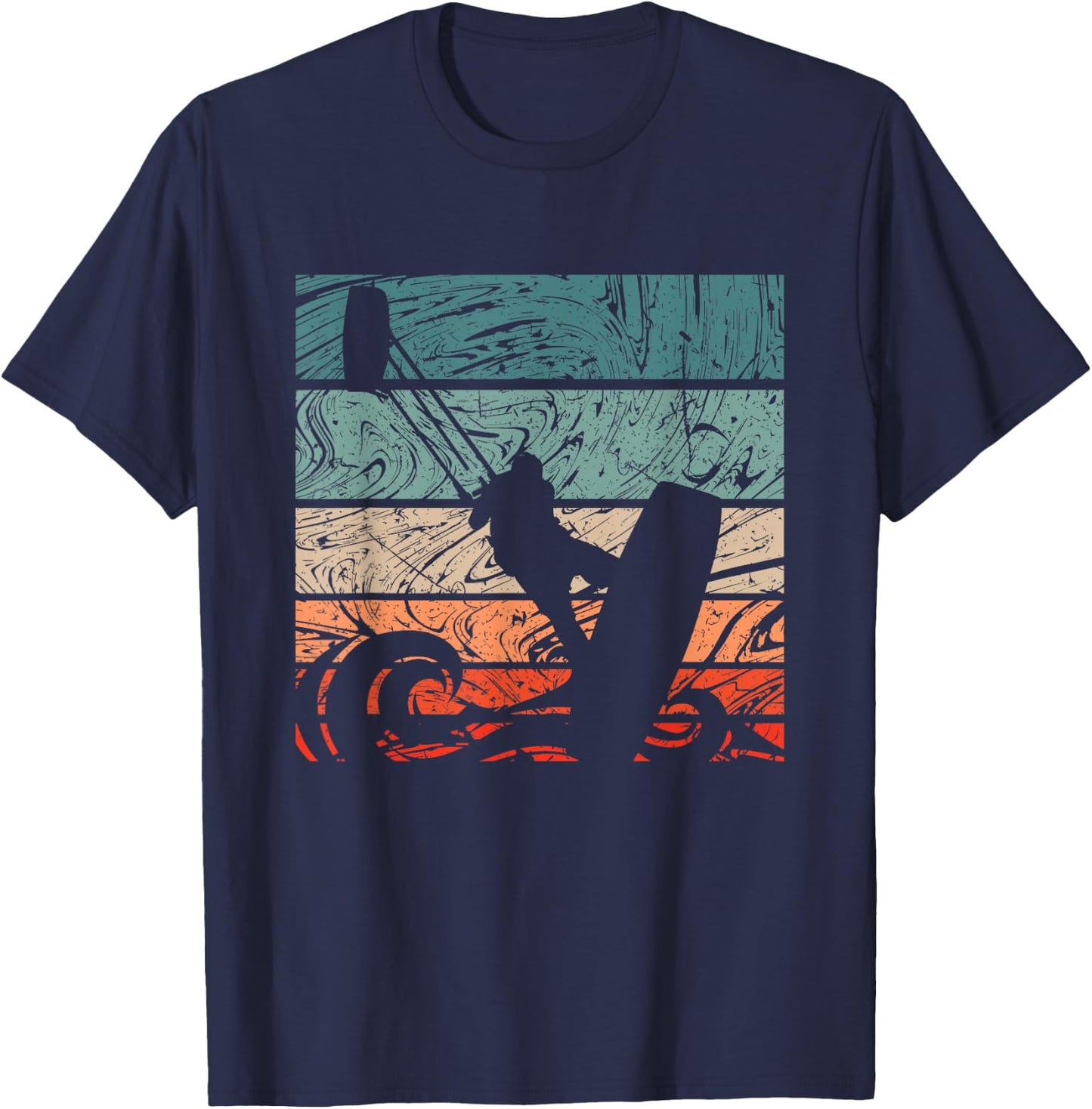 Kiteboarder Vintage Kitesurfer - Vintage Surfing T-Shirt - T-Shirt | Navy