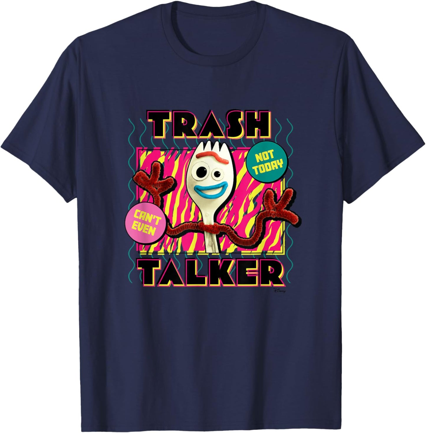 Toy Story - Forky Trash Talker T-Shirt - T-Shirt | Navy